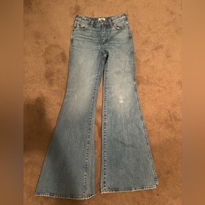 Bell bottom flare wranglers